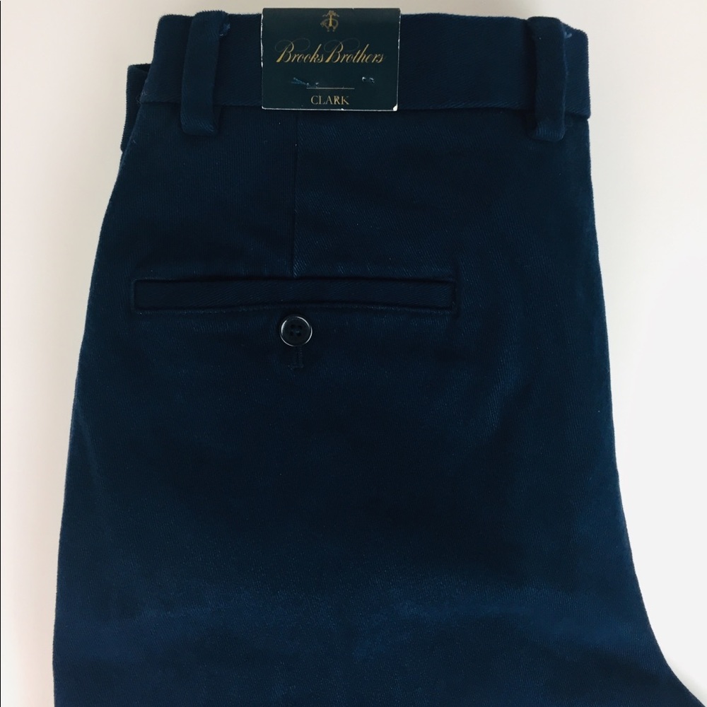 Brooks Brothers Clark Navy Blue Chino Pants NWT